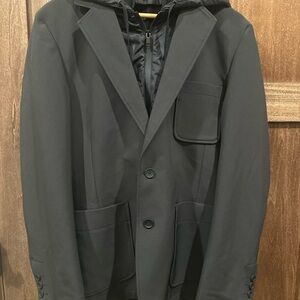 Kenneth Cole Awearness Black Raincoat Blazer for Men